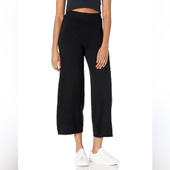 The Drop Bernadette Pull-on Loose-fit Cropped Sweater Pants Black Sz 2X Women - Picture 5 of 6